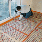 Pose d'un plancher chauffant rayonnant �lectrique