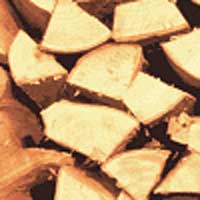 Bûches de bois de chauffage