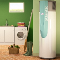 Chauffe-eau thermodynamique dans une buanderie