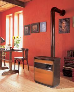 Poêle à fioul compact